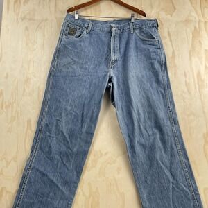 Cinch MB90530 002 Jeans Mens 40x36 Medium Blue Relaxed Straight Cowboy Denim